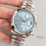 Perfect Replica Rolex Day Date President 40mm watch Ice Blue Diamond Face